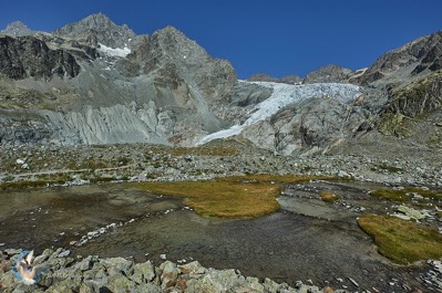 Mountain landscape of the ecrins